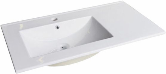 Тумба с раковиной Comforty Дюссельдорф 90 дуб дымчатый