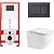 Инсталляция Tece TECEbase 9400414 с кнопкой смыва + унитаз подвесной BelBagno Uno BB5177CH-TOR/SC