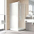 Душевой уголок Vegas Glass EP-Fis LUX 80*110 01 10 L профиль белый, стекло сатин