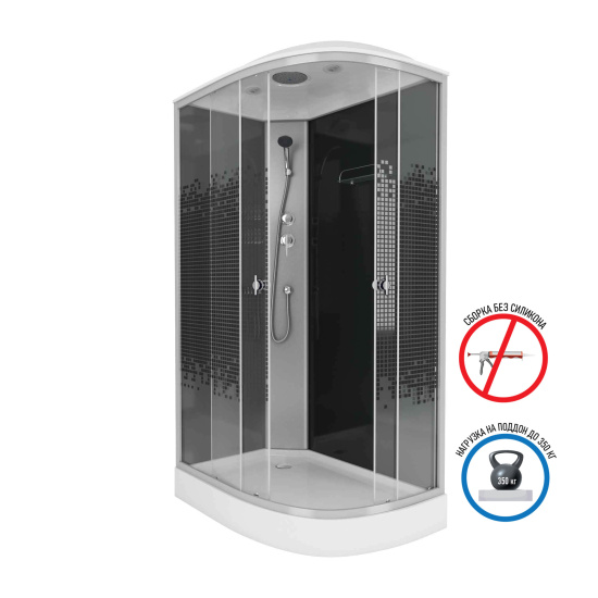 Душевая кабина Niagara Eco NG-4512-14L BLACK
