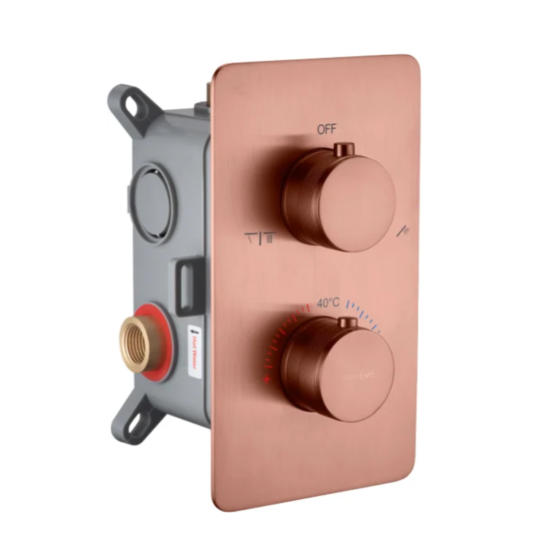 Смеситель для душа Boheme Cell 134-2-CB с термостатом