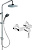 Душевой комплект VitrA System Rain A49234EXP