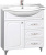 Тумба под раковину Misty Александра 75 белый металлик