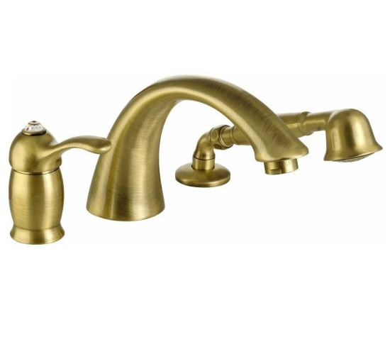 Смеситель на борт ванны Migliore Lem Swarovski ML.LEM-1950 Br