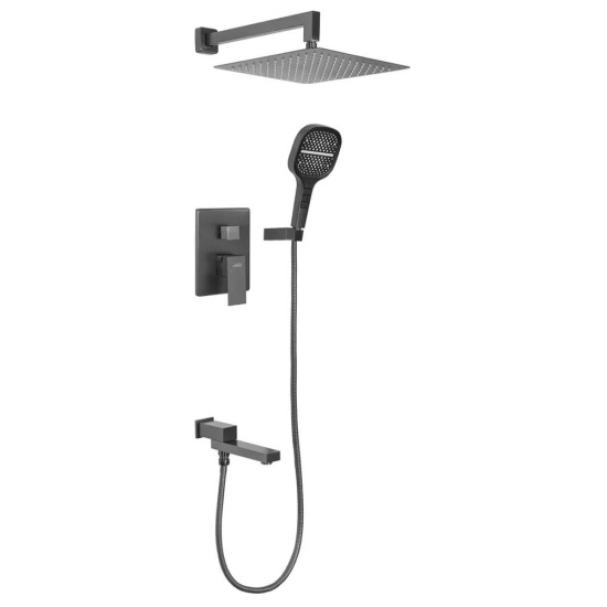Душевая система Hansberge H6075BG, графит