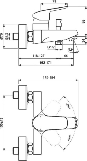 Душевой комплект Ideal Standard Ceraflex BD001AA