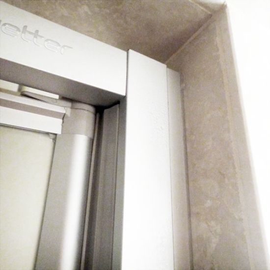 Душевая дверь в нишу GuteWetter Practic Door GK-401 правая 48-52 см стекло бесцветное, профиль матовый хром