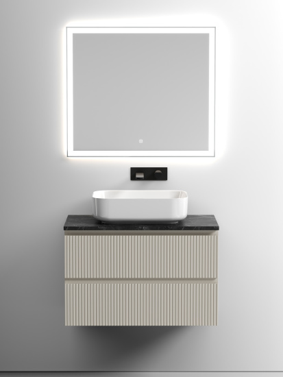 Тумба с раковиной Sancos Snob T 80 Beige Soft SNT80CE, подвесная
