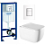 Инсталляция Grohe Rapid SL 38772001 с кнопкой + унитаз подвесной Vincea Form VT1-35