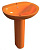 Раковина Arcus 6002 orange с пьедесталом