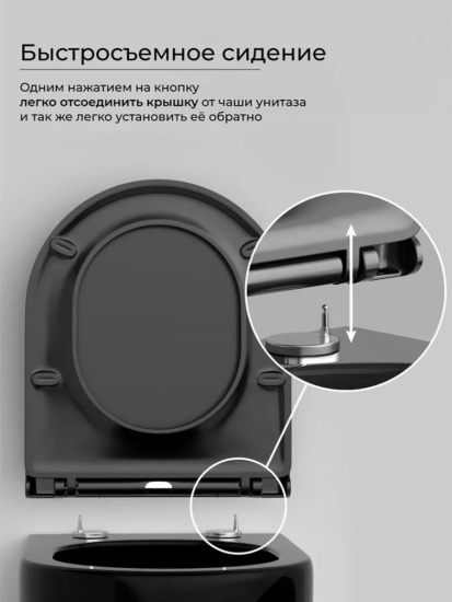 Подвесной унитаз Ceramicanova Metric Rimless CN3007MB