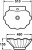 Накладная раковина Melana 805-7136 Накладная раковина Melana 805-7136