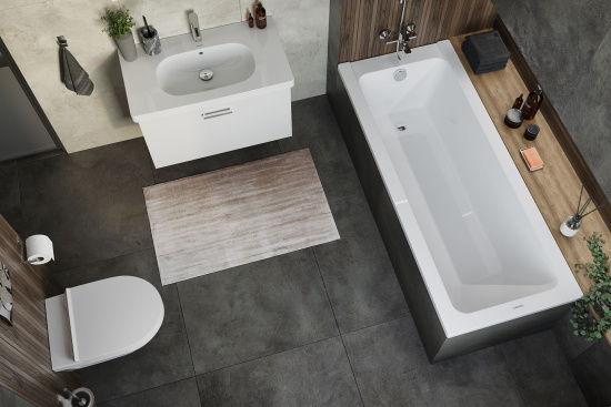 Тумба с раковиной Duravit D-code 80 белая матовая