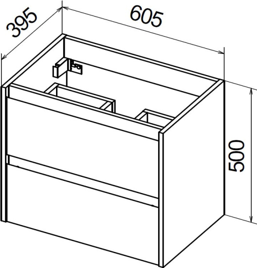 Тумба с раковиной BelBagno Kraft 39 60 rovere tabacco