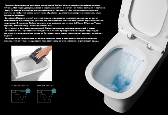 Подвесной унитаз Cerutti SPA Kanin Aria CT7186 с функцией импульсного смыва