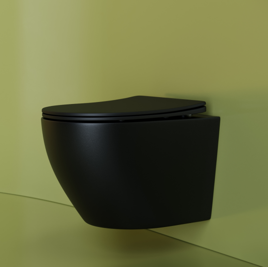 Унитаз подвесной Ceramicanova Uno Rimless CN11001MB с сидением