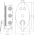 Смеситель для ванны Gllon GL-CMB-LO-3 с внутренней частью