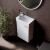 Тумба с раковиной Sancos Mini 36 L белый глянец, подвесная