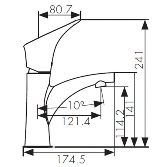 Смеситель для раковины Kaiser Calla 71011