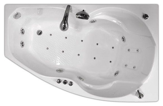 Акриловая ванна Triton Бриз 150х95 см L с гидромассажем