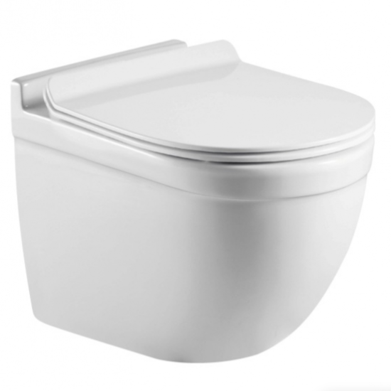 Инсталляция Geberit Duofix Delta 458.128.21.1 с кнопкой смыва + унитаз подвесной CeramaLux 2198