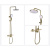 Душевая стойка Bronze de Luxe Icon 80112CG, матовое золото