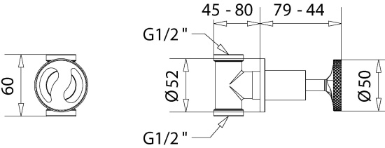 Смеситель для душа Migliore Reversa 28202 с внутренней частью, золото