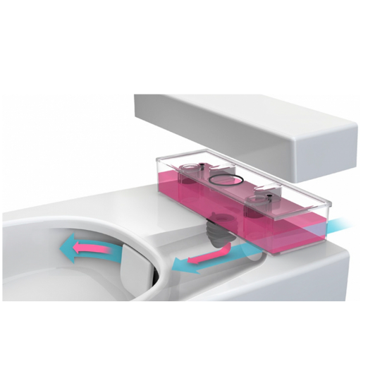 Унитаз подвесной Vitra Nest 5176B003-6233 с функцией биде, встроенным смесителем