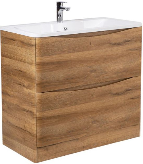 Тумба с раковиной BelBagno Acqua 80 напольная, rovere rustico