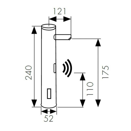 Смеситель для раковины Kaiser Sensor 38521 сенсорный