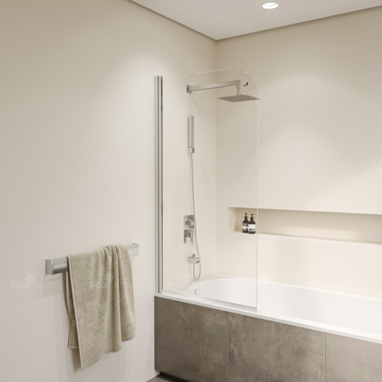 Шторка на ванну RGW Screens SC-109 600х1500 профиль хром, стекло прозрачное