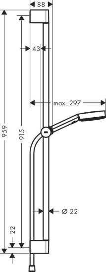 Душевой гарнитур Hansgrohe Pulsify Relaxation 105 3jet 24170000