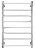 Полотенцесушитель водяной Secado Валенсия 2 80/60, хром