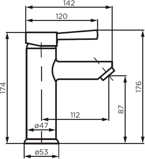 Смеситель для раковины Dorff Logic D3002100SS