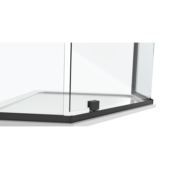 Душевой уголок Black&White S875 Black 1000x1000