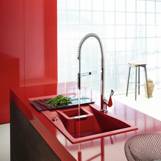 Смеситель для кухни Axor Citterio Semi-Pro 39840000 хром