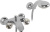 Смеситель для ванны Migliore Korona Swarovski ML.KRN-4702 Cr