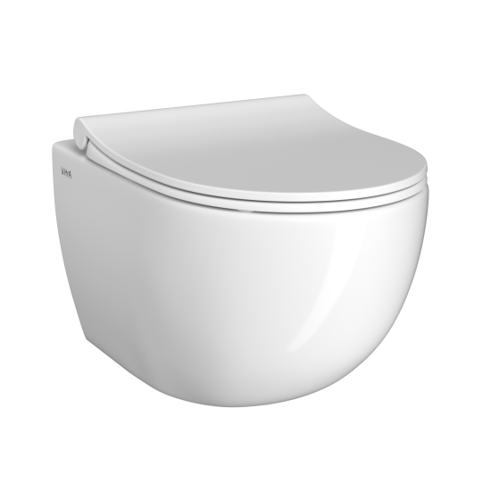 Инсталляция с унитазом VitrA Sento 9830B003-7212 с кнопкой хром