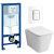 Инсталляция Grohe Rapid SL 38772001 с кнопкой + унитаз подвесной Vincea Q-Line VT1-12T
