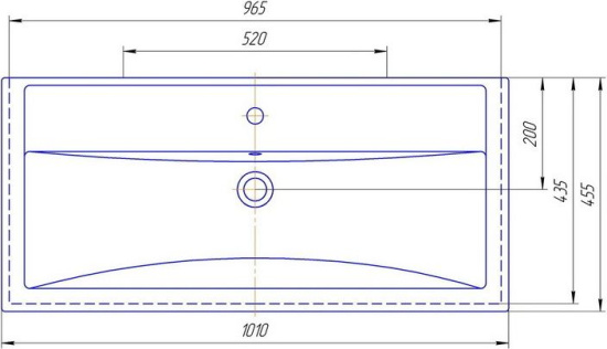 Тумба с раковиной СанТа Меркурий 100