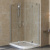 Душевой уголок Vegas Glass AFS-F Lux 110*100 07 01 L профиль матовый хром, стекло прозрачное