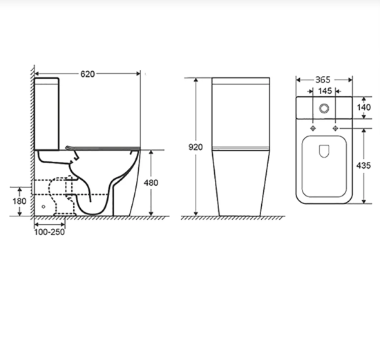Унитаз-компакт Grossman Style GR-4472S безободковый