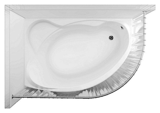 Акриловая ванна Aquanet Jersey 170 см L