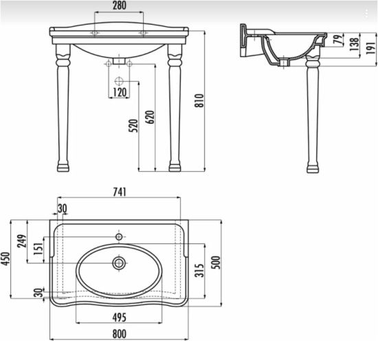 Мебель для ванной ValenHouse Эстетика 80 синяя подвесная, ручки хром