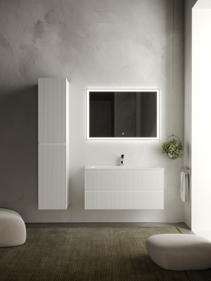 Тумба с раковиной Sancos Snob R 100 Bianco SNR100W, подвесная