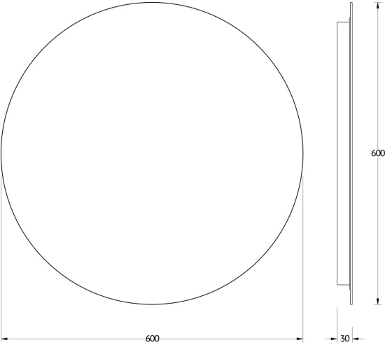 Зеркало круглое Evoform Ledshine BY 2553 60x60