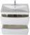 Тумба с раковиной BelBagno Acqua 100 напольная, bianco lucido