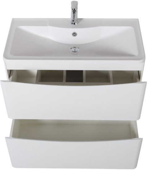 Тумба с раковиной BelBagno Acqua 100 напольная, bianco lucido