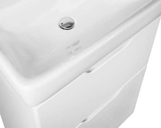 Тумба с раковиной Dreja.eco Q Plus 55 белая