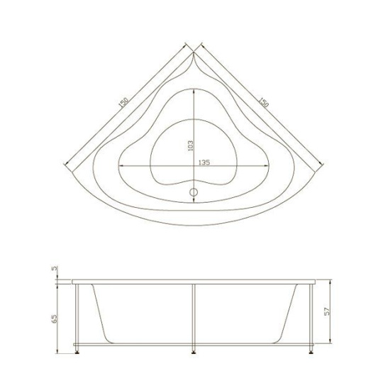 Акриловая ванна Aquatika Эволюция Reflexa